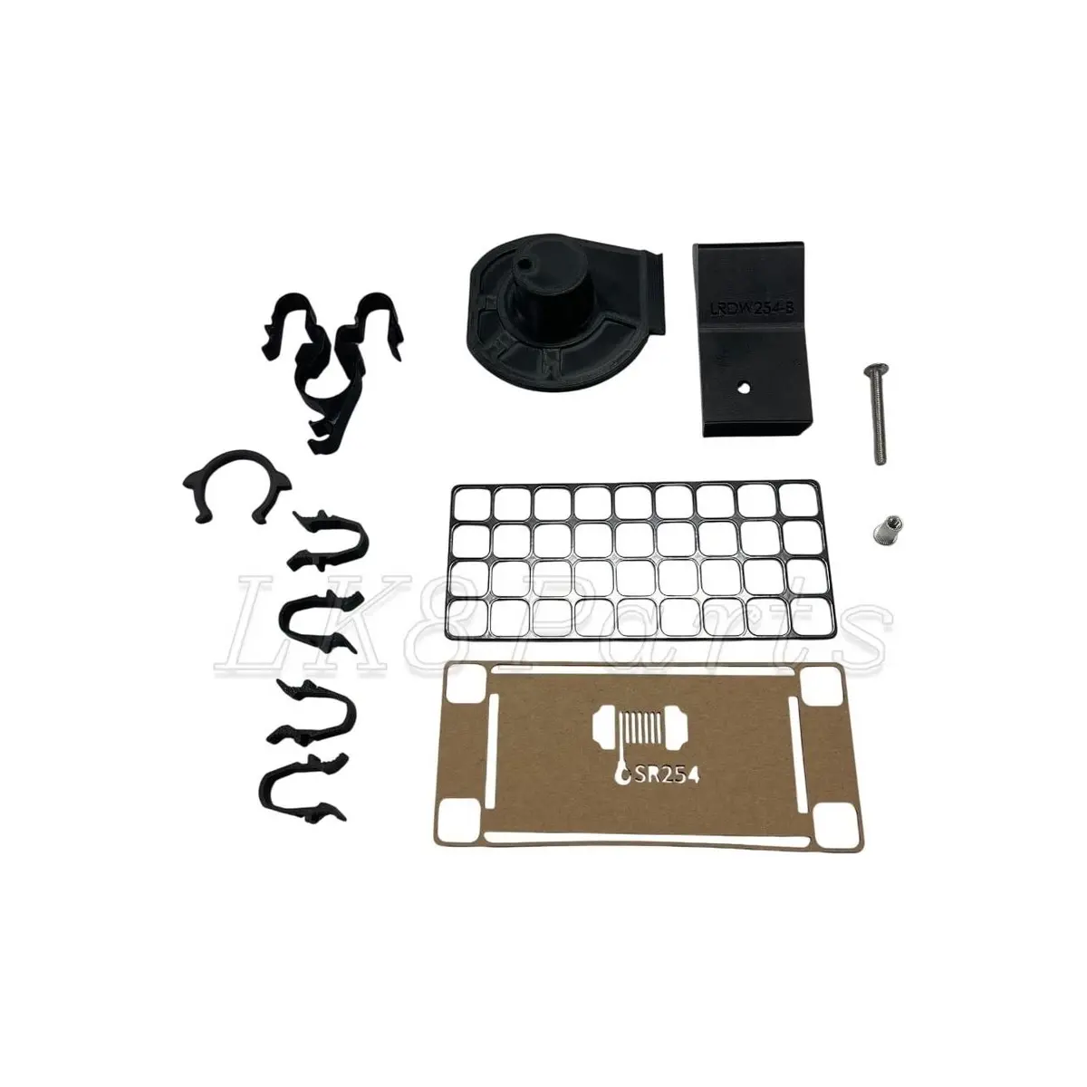 Genuine Winch Access Panel & Hook Holder Kit (All Black) 1