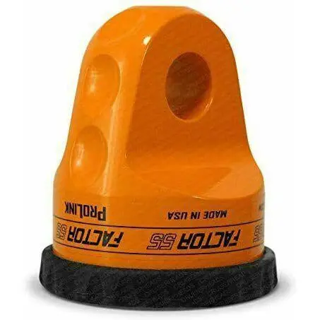 Factor 55 Prolink Shackle Mount W/ Titanium Pin & Rubber Guard 16,000 Lbs-Orange 1
