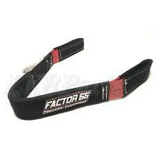 Factor 55 Shorty Ii Polyester Strap 2" Black And Red 00078 1