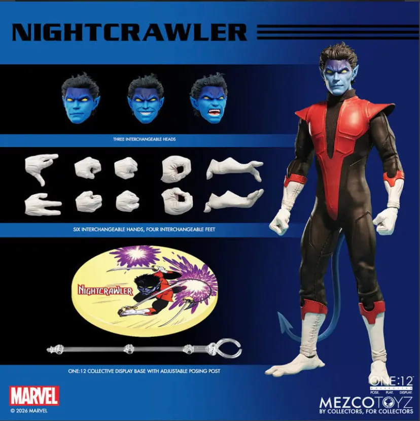 Pre-Order (Deposit) - Mezco One12 Nightcrawler 6-Inch Figure 1