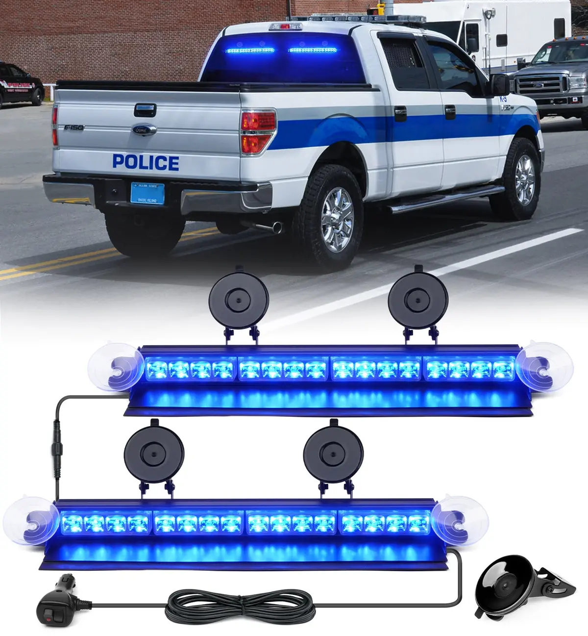 Windshield Dash Strobe Lights 1