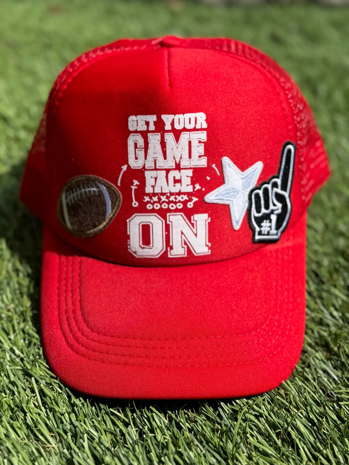 Get Your Game Day Face On Football Hat 1