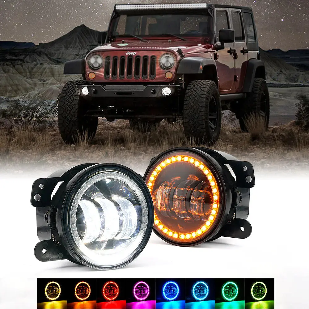 4 Inch Rgb Led Halo Fog Lights | Escapade Series 1