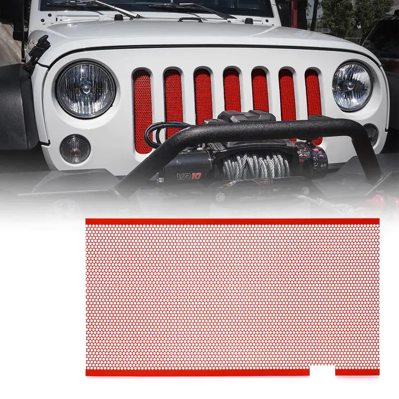Stainless Steel Jeep Grille Insert For 2007-2018 Jeep Wrangler Jk 1