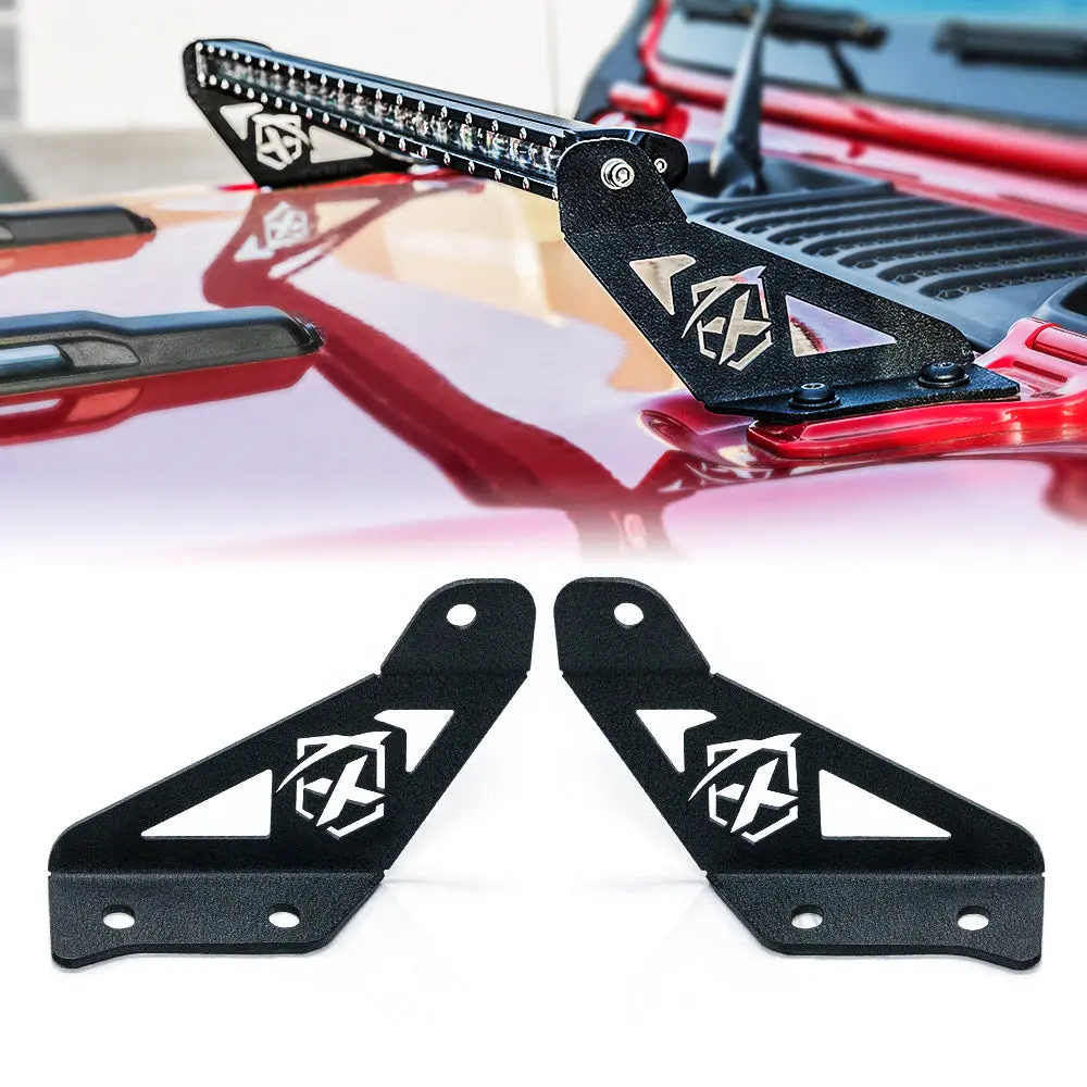 Hood Mounting Brackets For 30" -  32" Led Light Bars 1