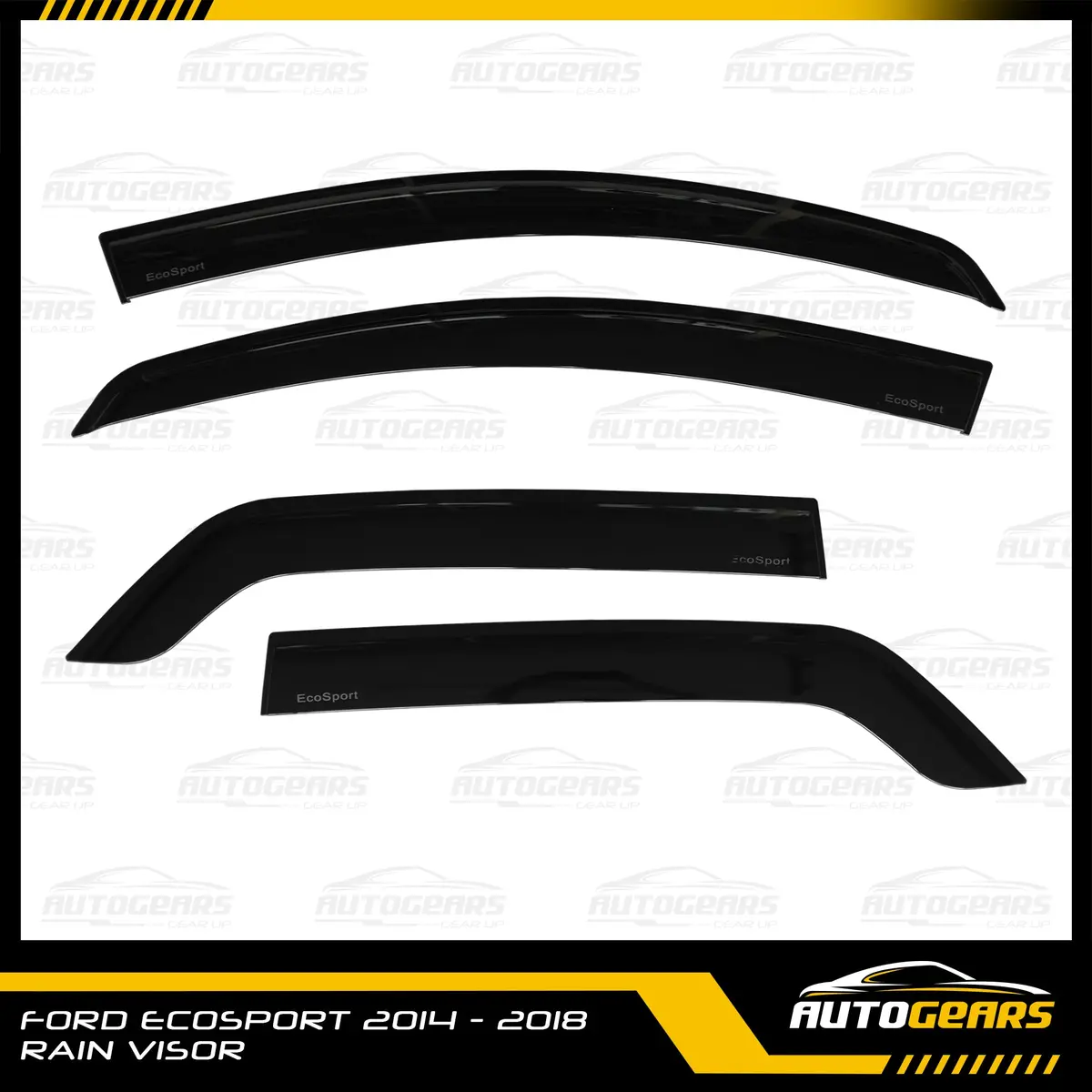Ford Ecosport (2014 - 2018) Rain Visor With Logo 1