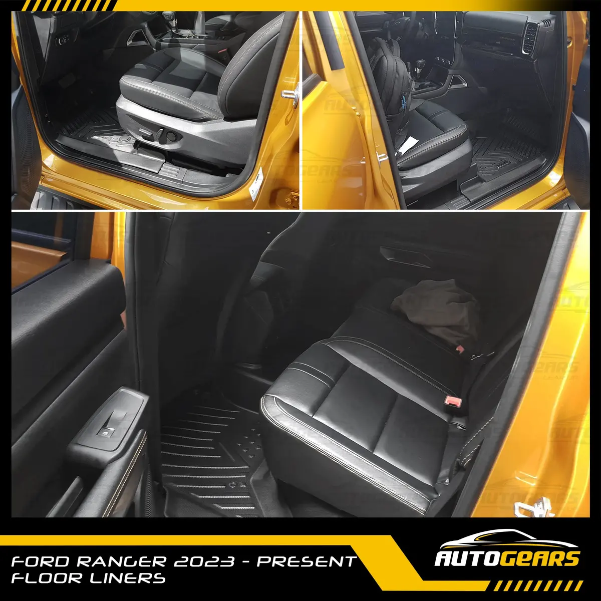 Ford Ranger Xl Xls Xlt Sport Wildtrak (2023 - 2026) Deep Dish Matting | Floor Liners V1 1