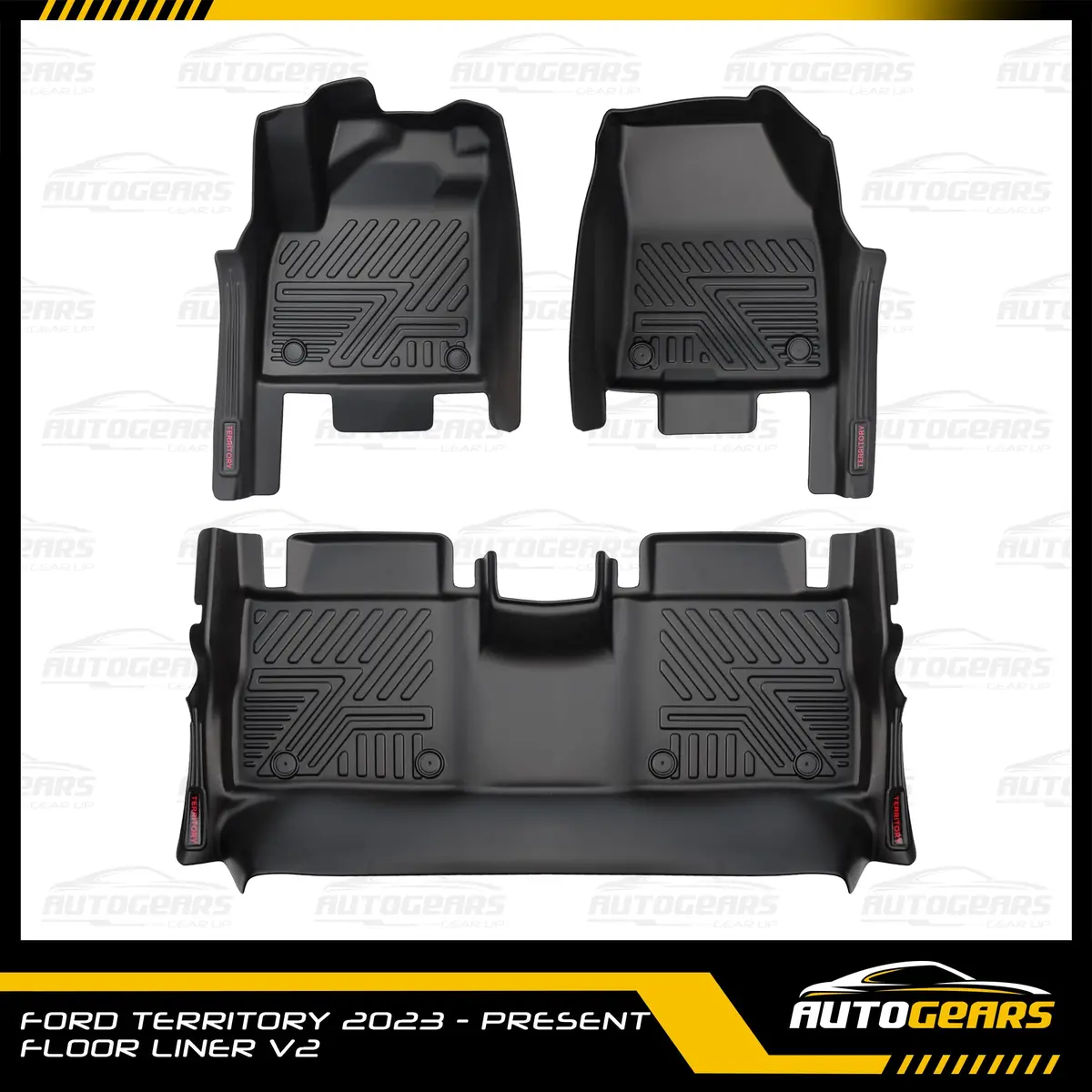 Ford Territory Gen 2 (2023 - 2026) 5D Extended Deep Dish Matting | Floor Liners V2 1