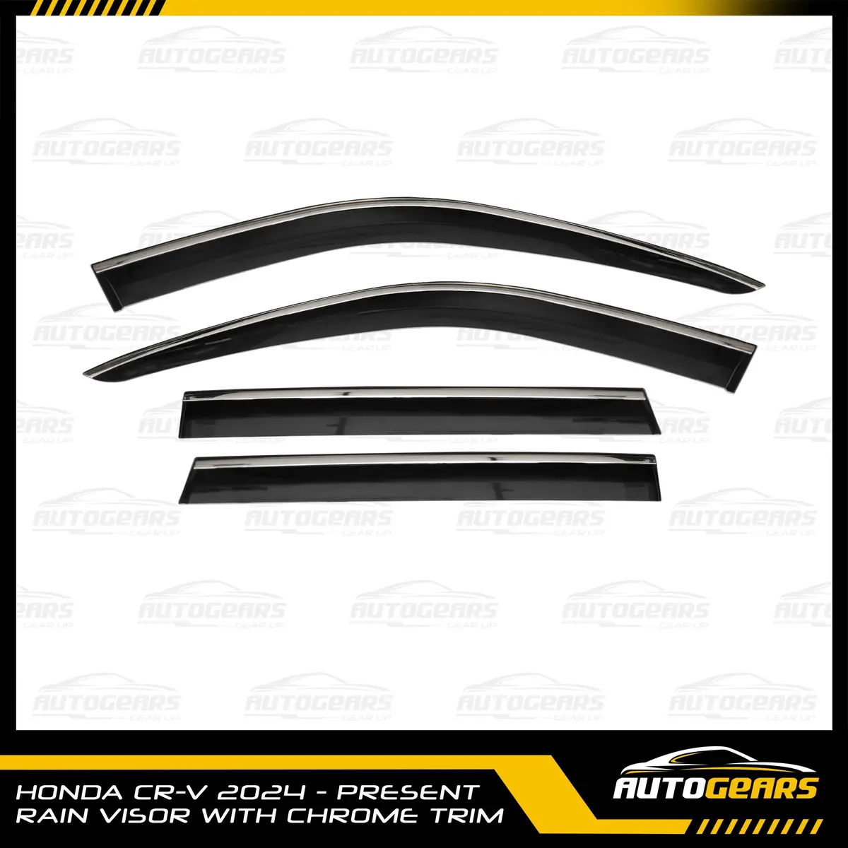 Honda Cr-V Crv (2024 - 2026) Rain Visor With Chrome Trim 1
