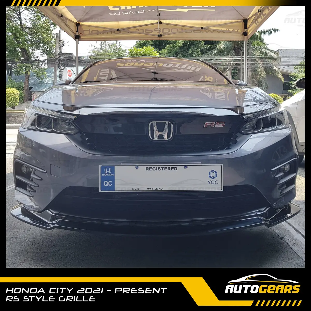 Honda City Hatchback (2021 - 2023) Rs Front Grille & Lower Honeycomb Grille 1