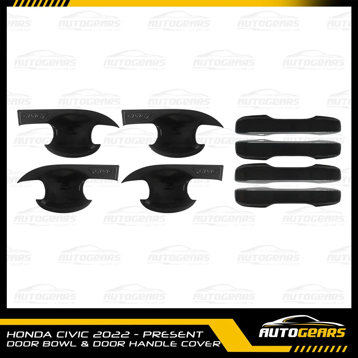 Honda Civic 11Th Gen Fe (2022 - 2026) Door Bowl And Door Handle Cover Set 1