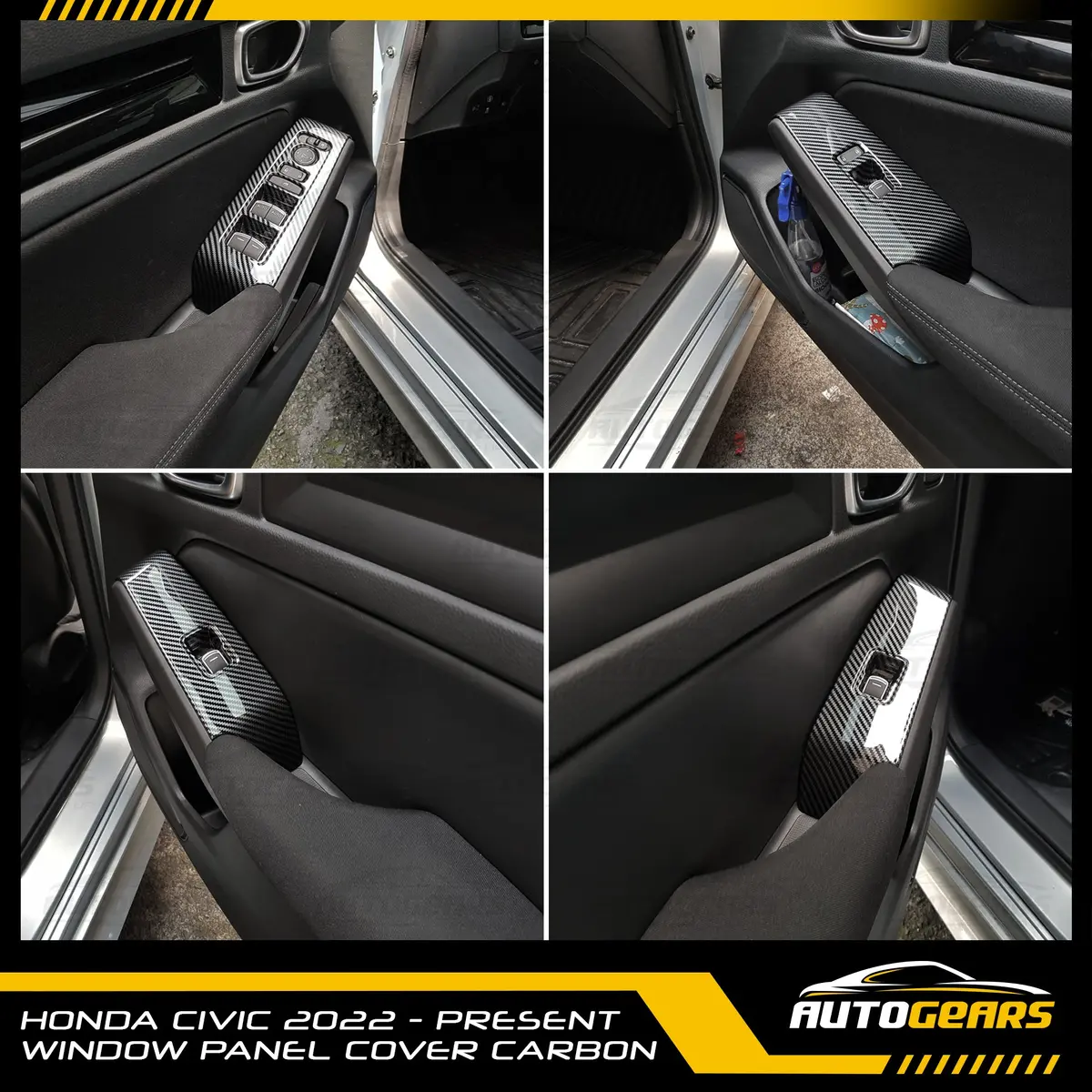 Honda Civic 11Th Gen Fe (2022 - 2026) Window Panel Cover 1