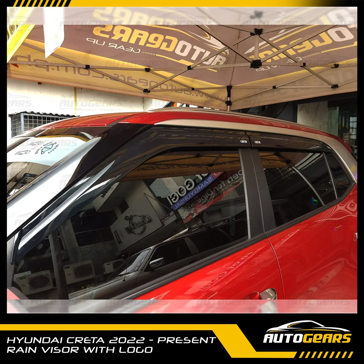 Hyundai Creta (2025 - 2026) Rain Visor With Logo V1 1
