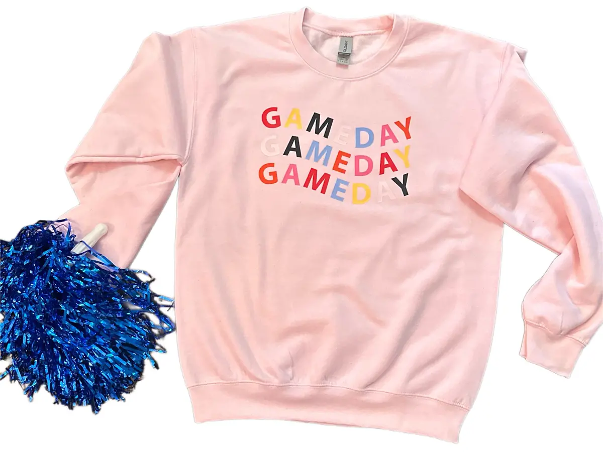 Pink Game Day Sweatshirt 1