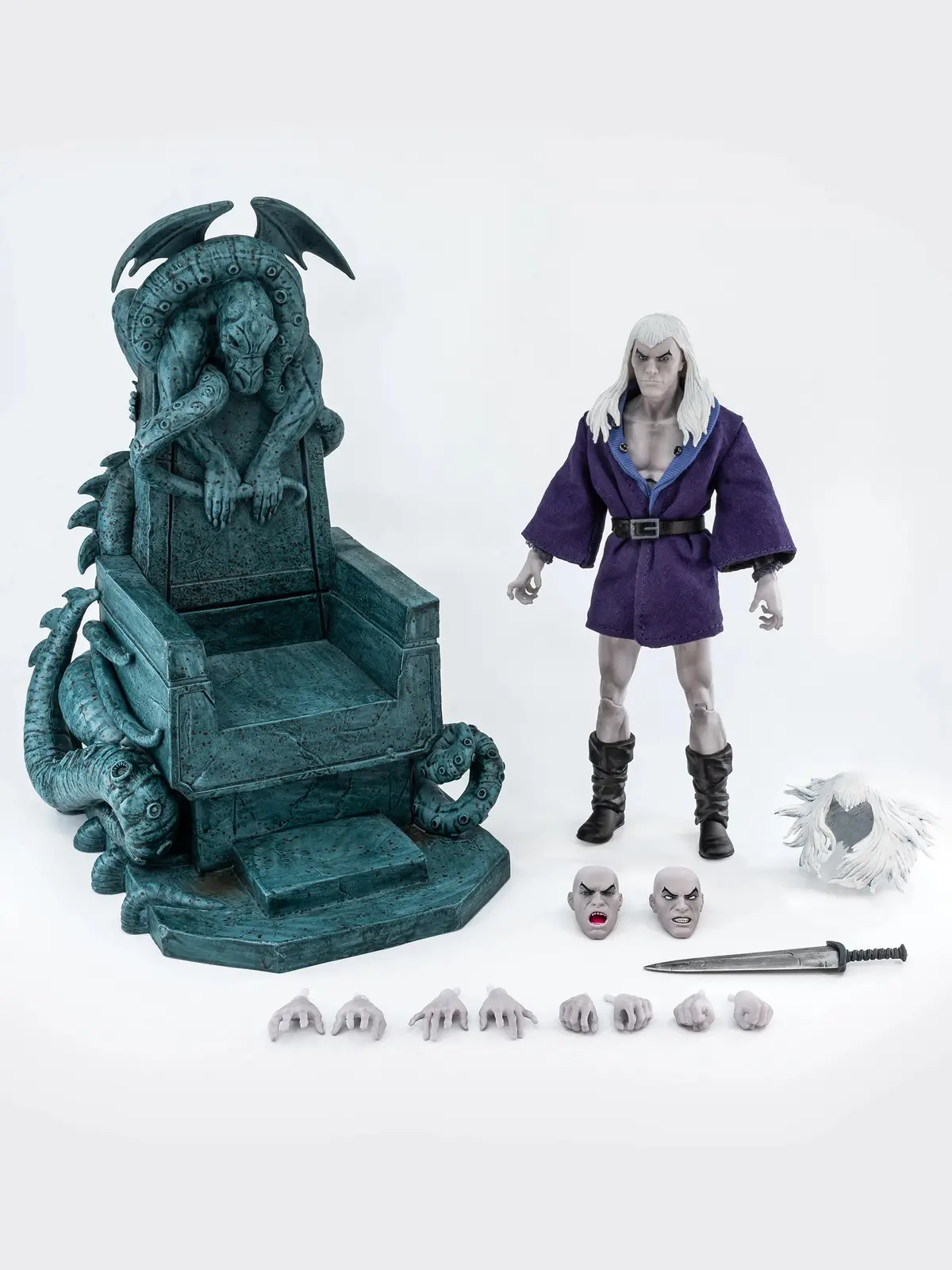 Pre-Order (Deposit) - Frazetta Fire & Ice Nekron Elite Figure W/ Throne 1