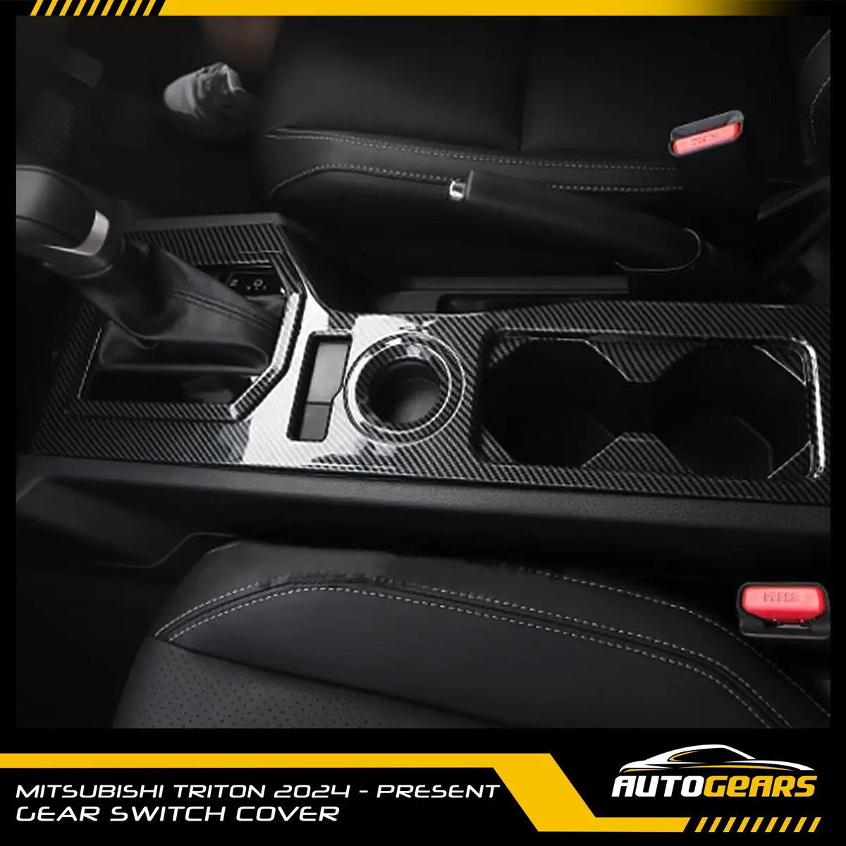 Mitsubishi Triton (2024 - 2026) Gear Switch Cover Carbon 1