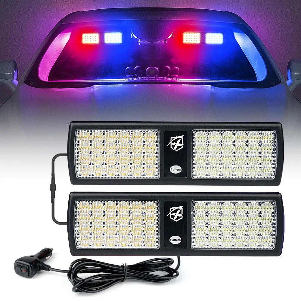 Dual Windshield Sun Visor Strobe Lights | Agent Series 1