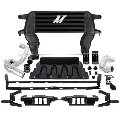 Mishimoto High-Mount Intercooler Kit, Fits 2021-2024 Ford Bronco 2.3L (Black Intercooler, Polished Pipes) | Mmint-Br23-21Hkbkp 1