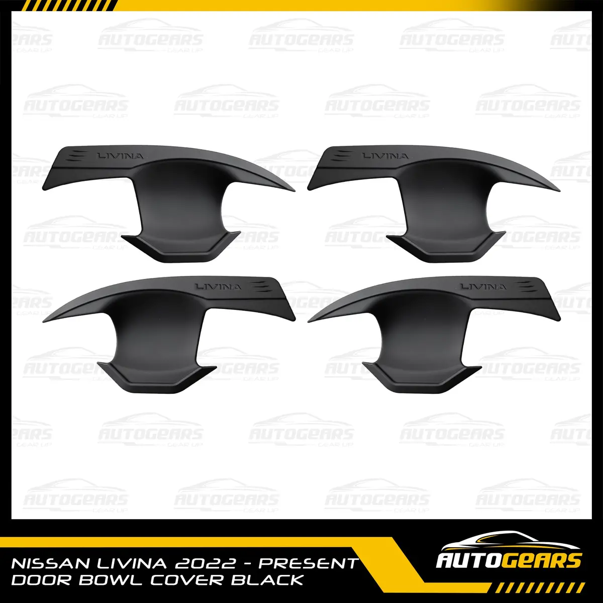 Nissan Livina (2022 - 2026) Door Bowl And Door Handle Cover Matte Black 2