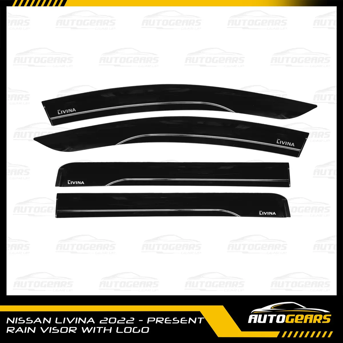 Nissan Livina (2022 - 2026) Rain Visor With Logo 1