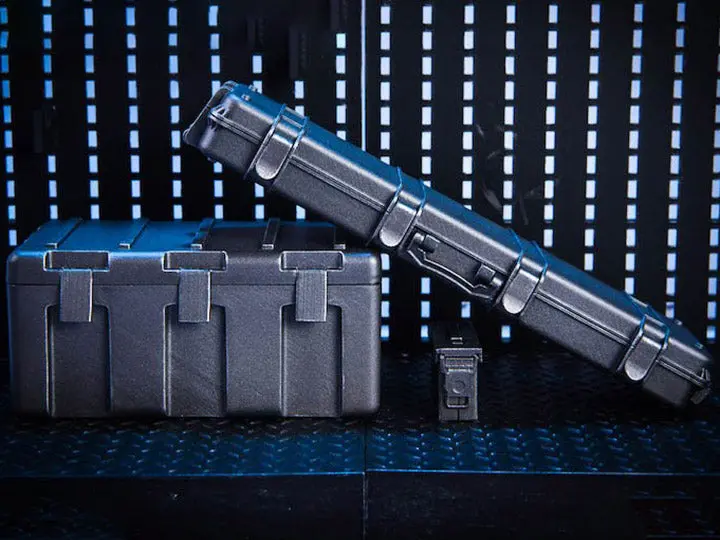 Pctoys (Black Grey Color) 1/12 Weapon Boxes Accessory Set 1