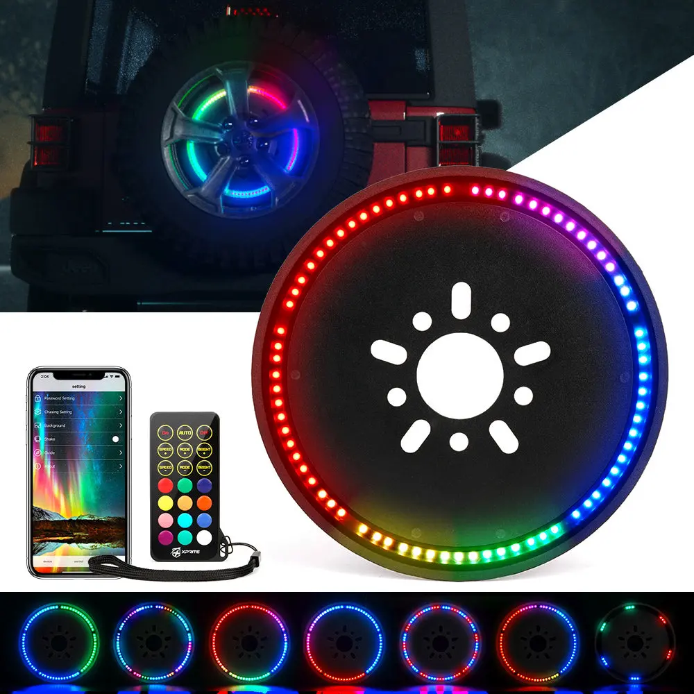 Jeep Wrangler Jk Rgb Led Spare Tire Brake Light 1