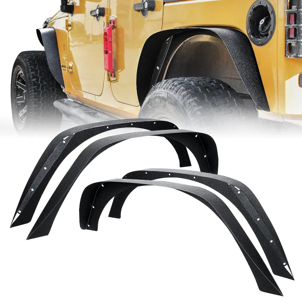 Steel Fender Flares For 07-18 Jeep Wrangler Jk | Grind Series 1
