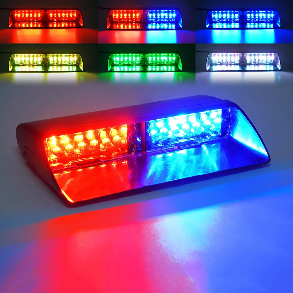 Rgb Windshield Dash Strobe Lights With Suction Cups | Undercover Series 1