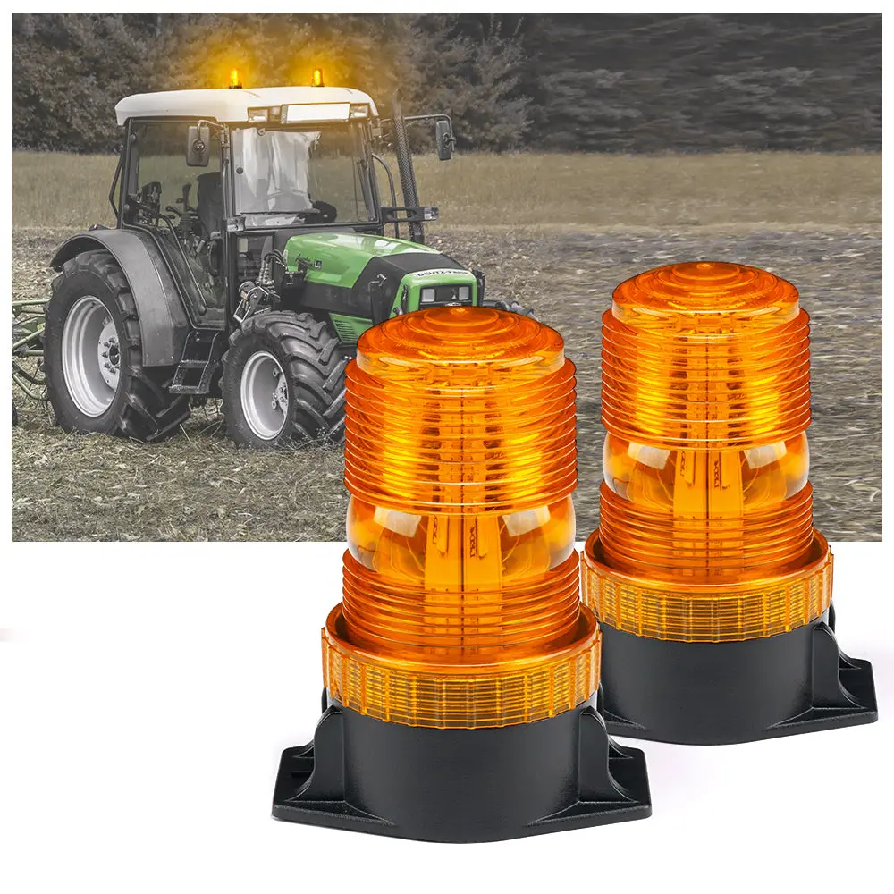 Led Amber Forklift Beacon Strobe Light 1