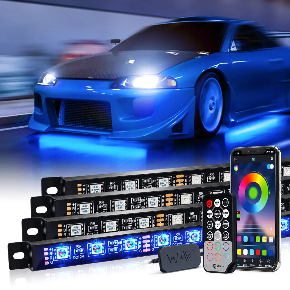 Underglow Lighting Kits With Aluminum Housing And Bluetooth Control | Warfare Series 1
