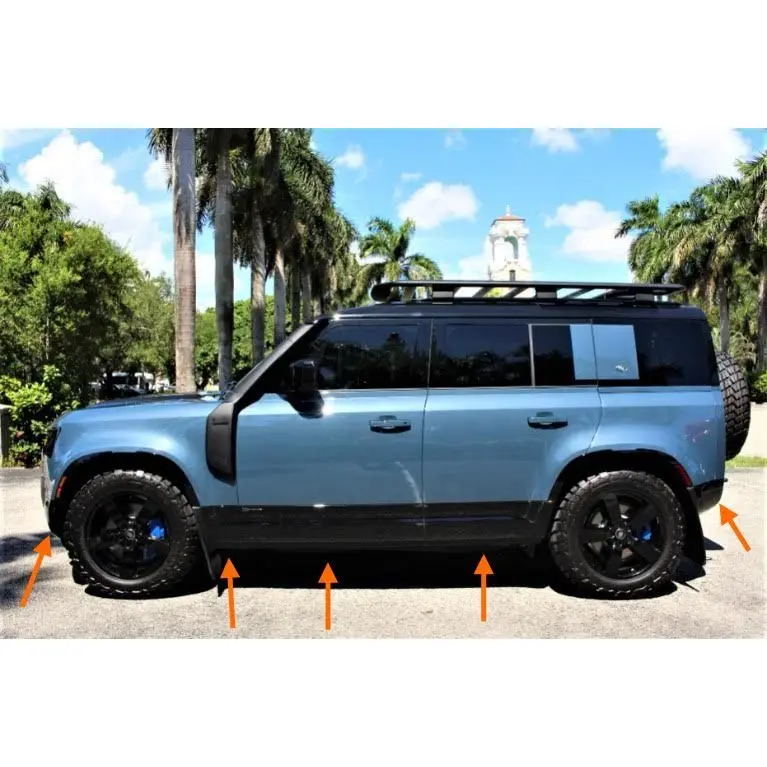 New Defender L663 D110 Gloss Black Body Kit 1