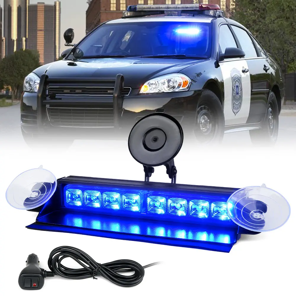 Windshield Strobe Light With Suction Cups 1