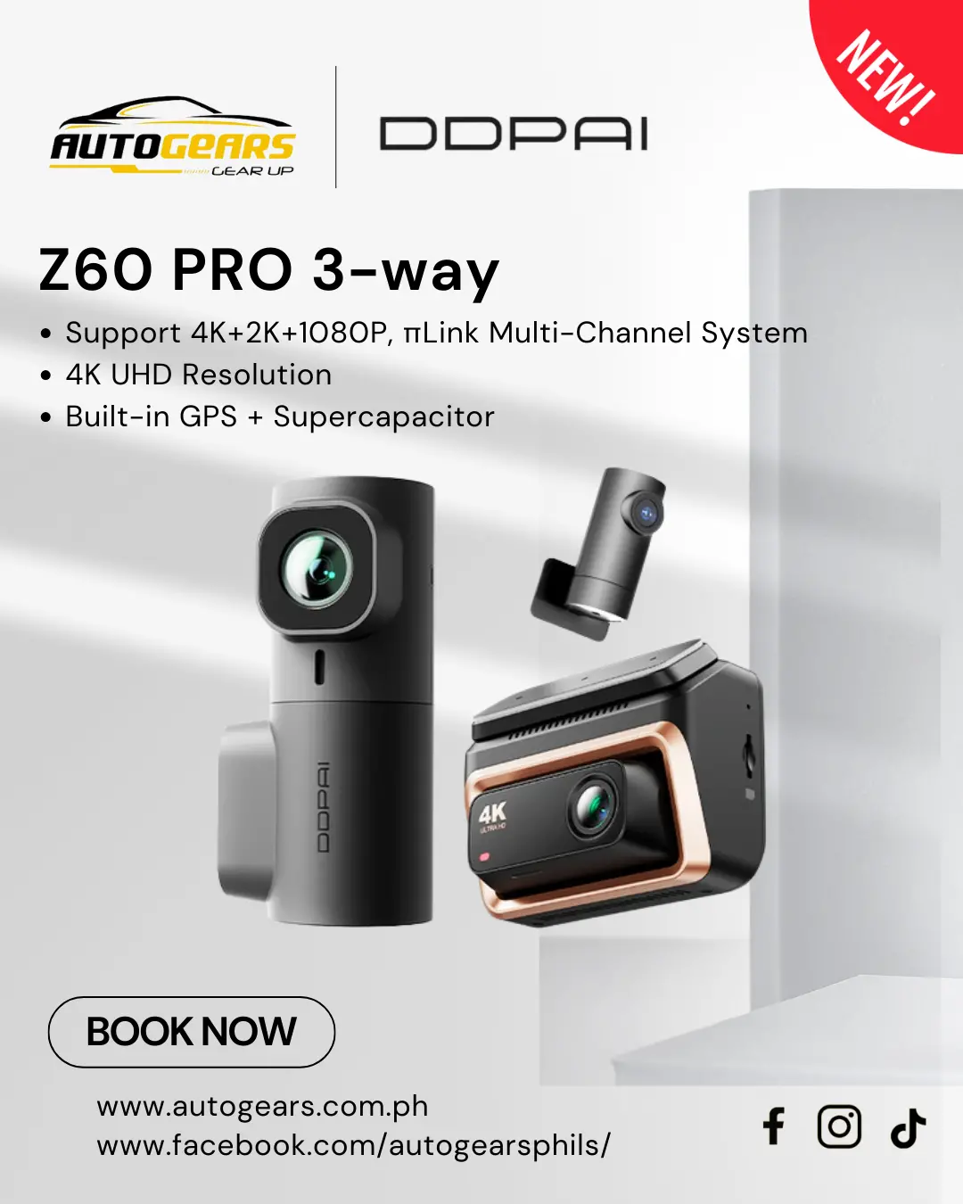 Ddpai Z60 3-Channel Dashcam 1