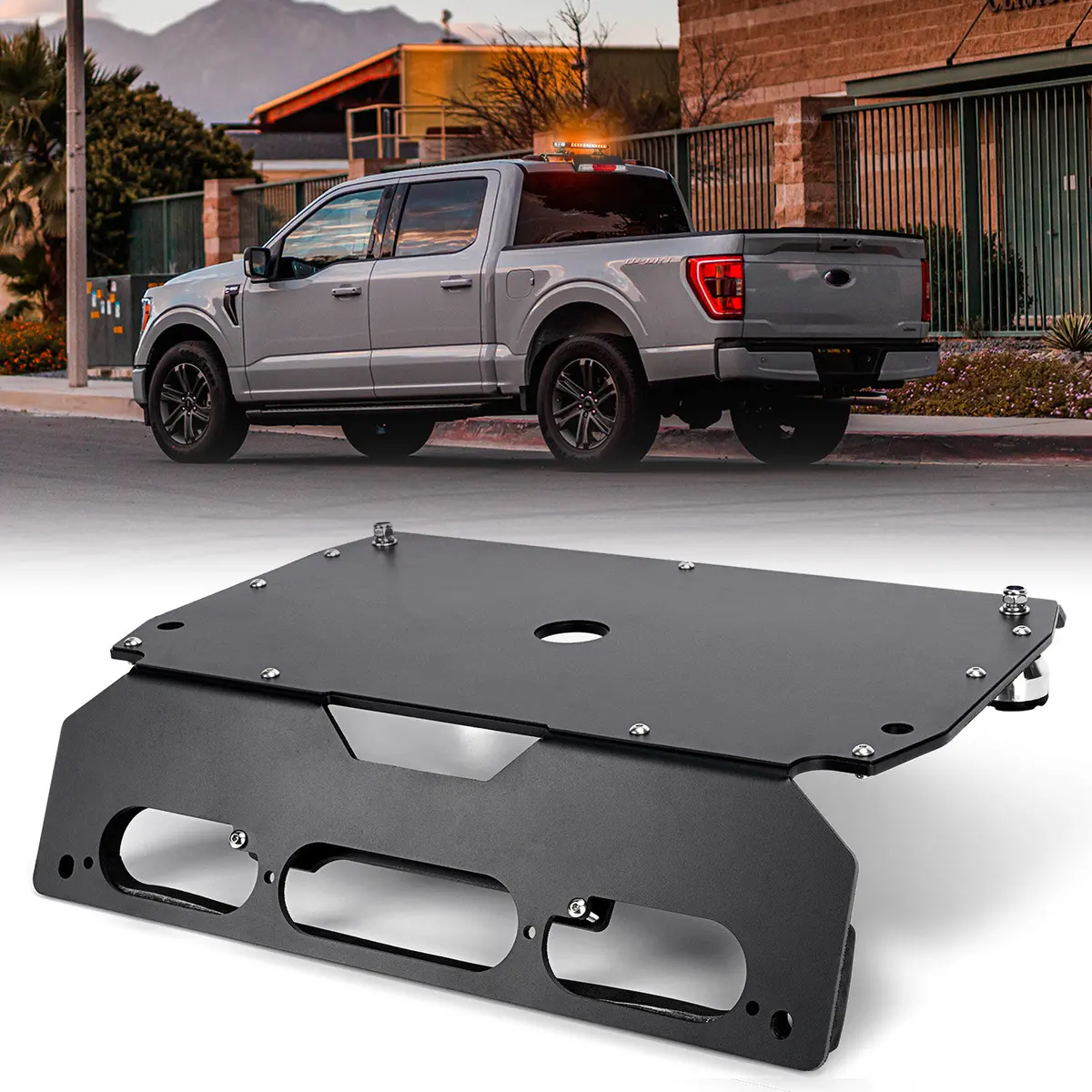 Ford Pickup Truck Drill Free Light Bar Cab Mount For F150, F250 - F550 1
