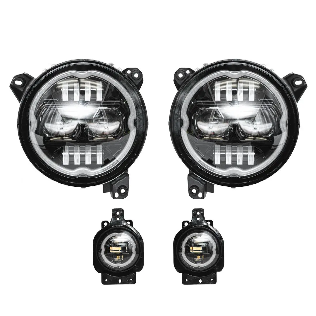 9-Inch Rgb-W Headlights With Drl & Halo 1