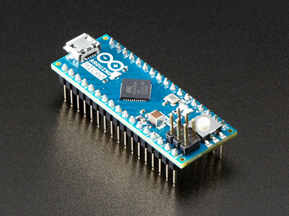 Arduino Micro With Headers - 5V 16Mhz (Atmega32u4 Assembled) 1