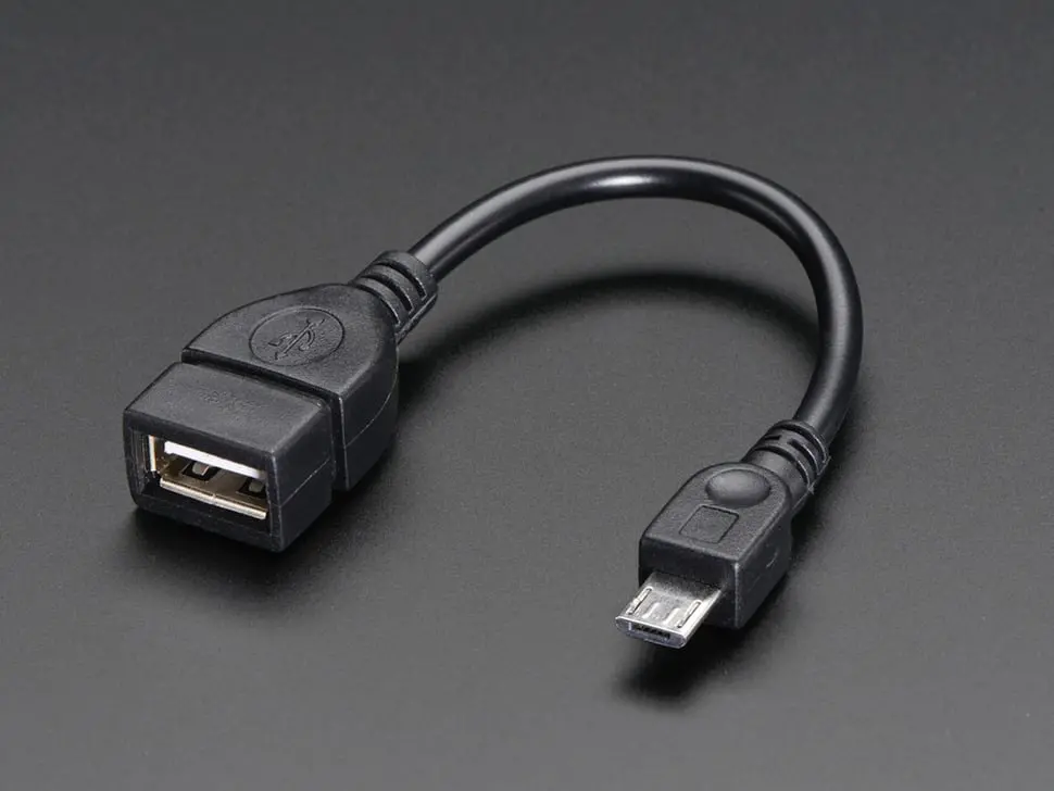 Usb Otg Host Cable - Microb Otg Male To A Female 1