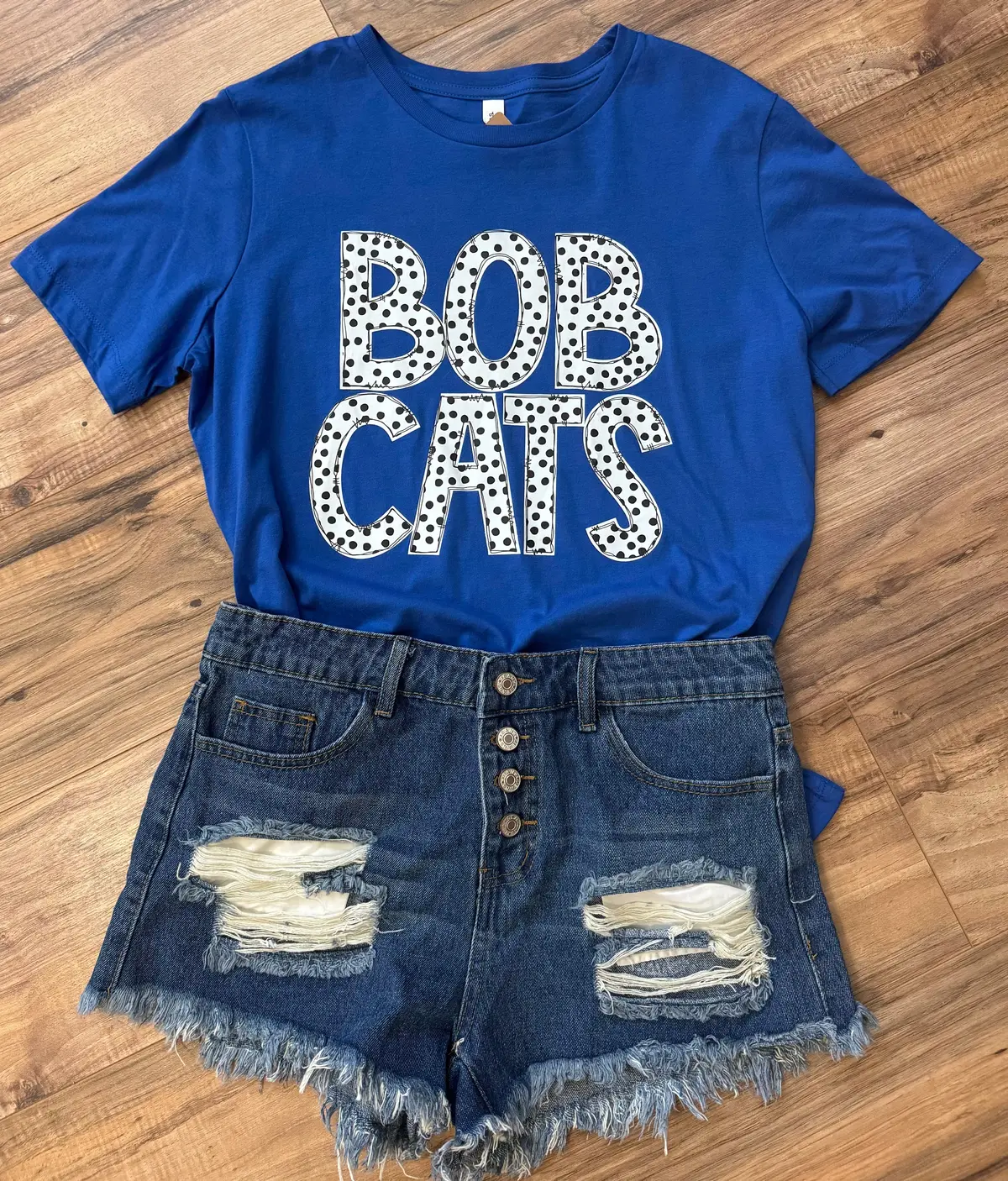 Bobcats & Polka Dots T-Shirt 1