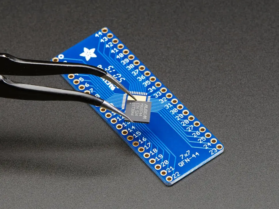 Smt Breakout Pcb For 44-Qfn Or 44-Tqfp - 3 Pack 1