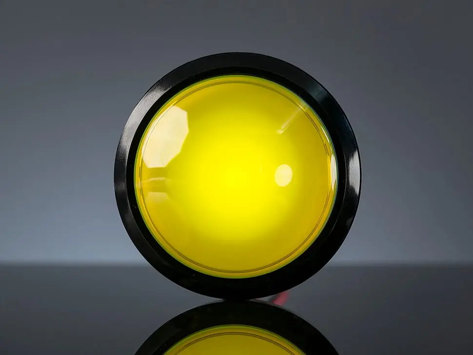 Massive Arcade Button With Led - 100Mm Yellow 1