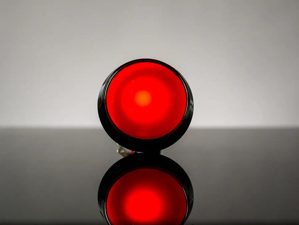 Large Arcade Button With Led - 60Mm Red 1