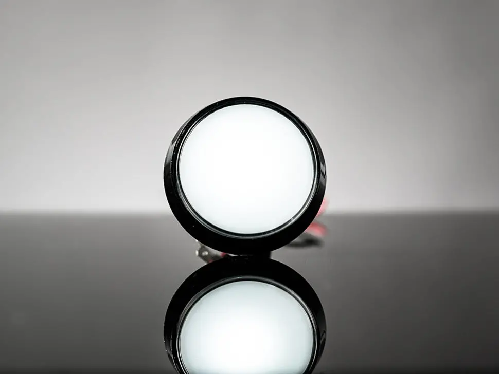 Large Arcade Button With Led - 60Mm White 1