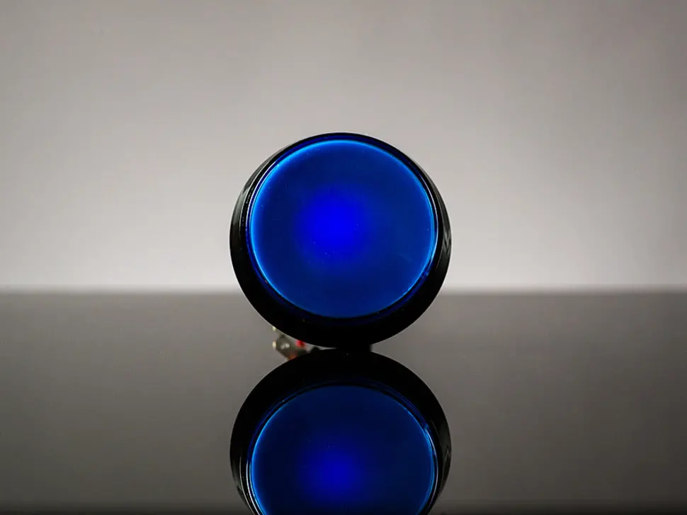 Large Arcade Button With Led - 60Mm Blue 1