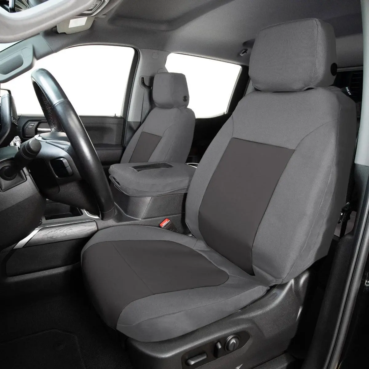 Covercraft Endura Custom Seat Covers Charcoal/Silver 1St Row 21-25 Ford Bronco | Gtf4318abencs 1