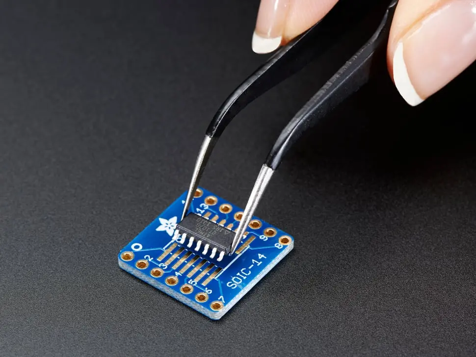 Smt Breakout Pcb For Soic-14 Or Tssop-14 - Pack Of 6 1