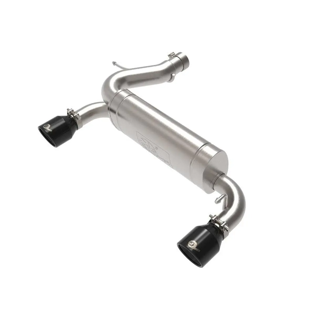Afe Vulcan Series 3 In To 2-1/2 In 304 Stainless Steel Axle-Back Exhaust System W/ Black Tip For 2021+ Ford Bronco 2.3L & 2.7L | 49-33137-B 1