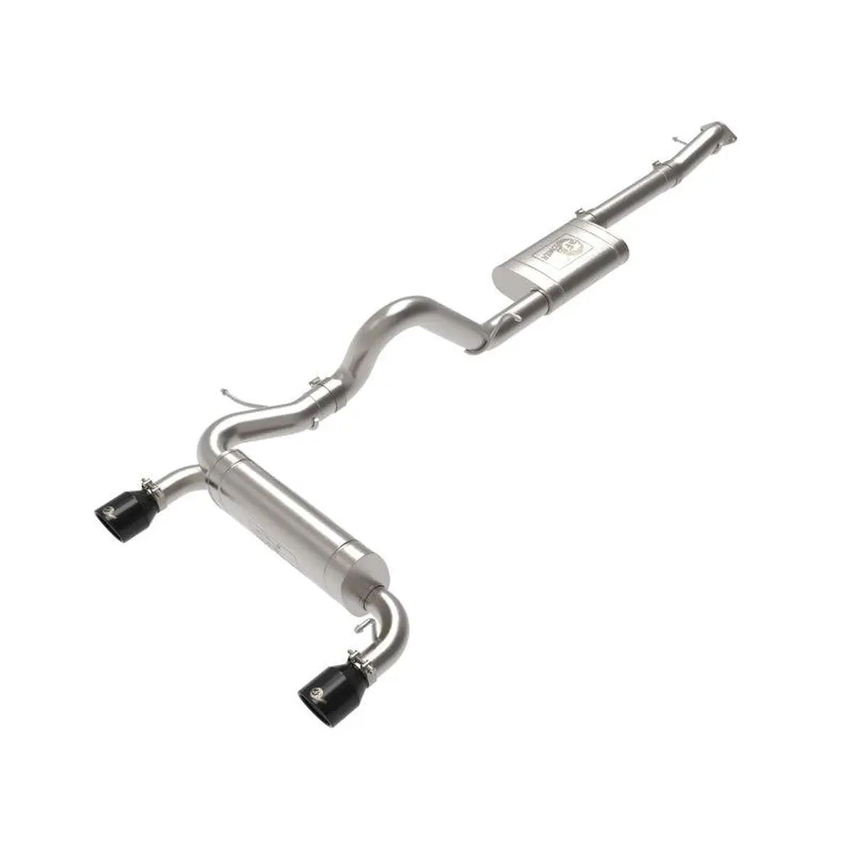 Afe Vulcan 3In 304 Ss Cat-Back Exhaust 2.3L & 2.7L W/ Black Tips For 2021 Ford Bronco | 49-33138-B 1