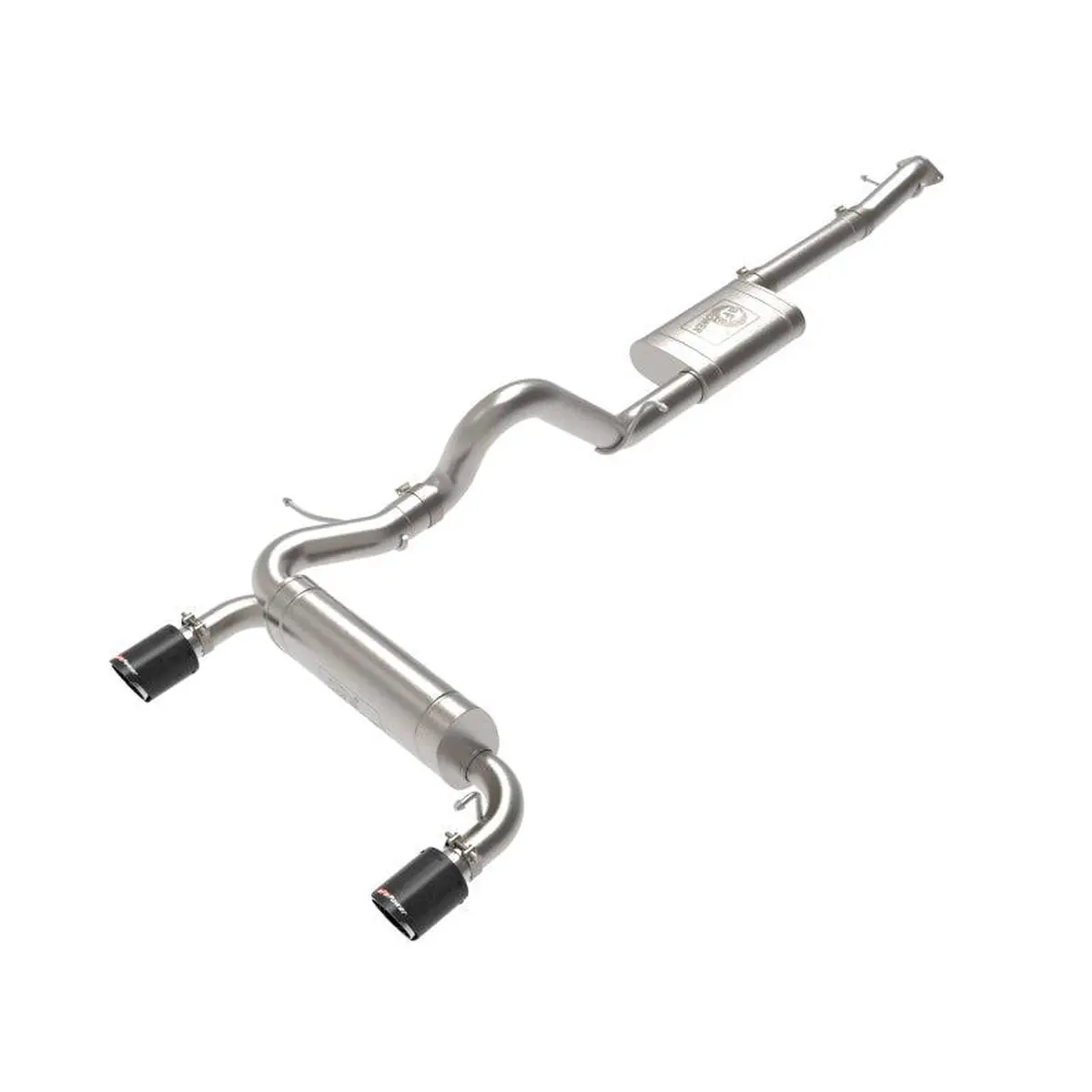 Afe Vulcan 3In. To 2.5In. Ss Cat-Back 2.3L & 2.7L - Carbon For 2021+ Ford Bronco | 49-33138-C 1