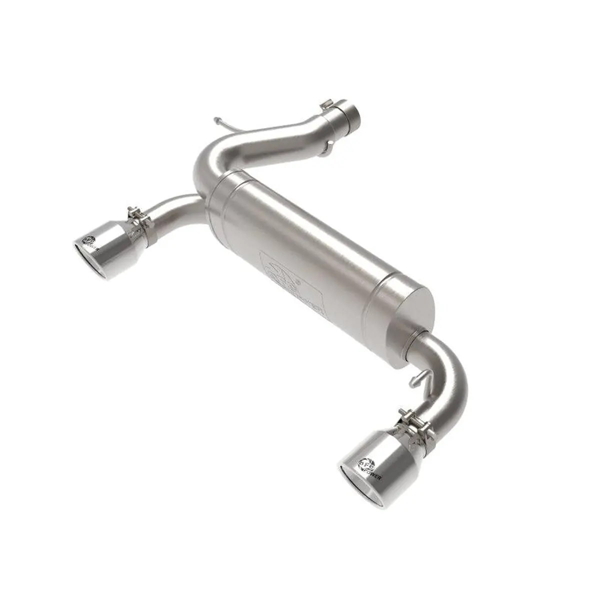 Afe Vulcan Series 3 In To 2-1/2 In 304 Stainless Steel Axle-Back Exhaust System W/ Polished Tip For 2021+ Ford Bronco 2.3L & 2.7L | 49-33137-P 1