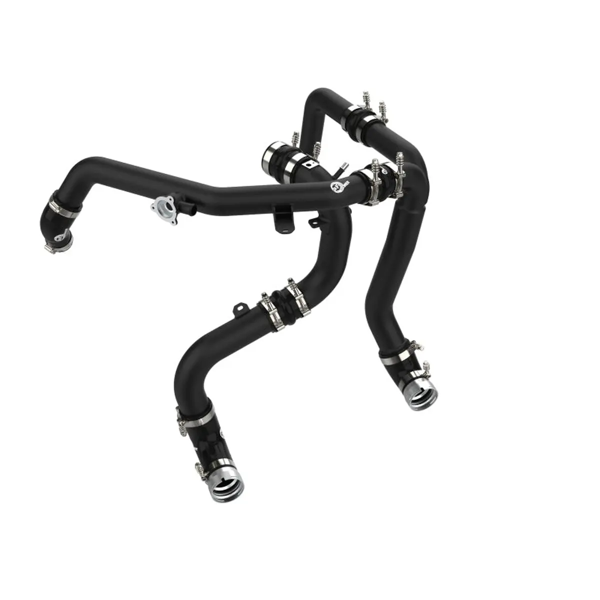 Afe Bladerunner Aluminum Hot & Cold Charge Pipe Kit Black For 2021+ Ford Bronco 2.7L | 46-20584-B 1